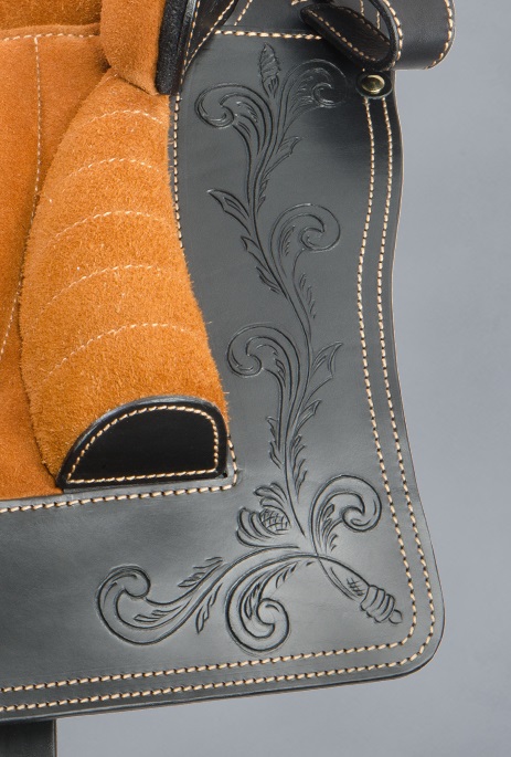 La Selle Gravierung Sattelblatt