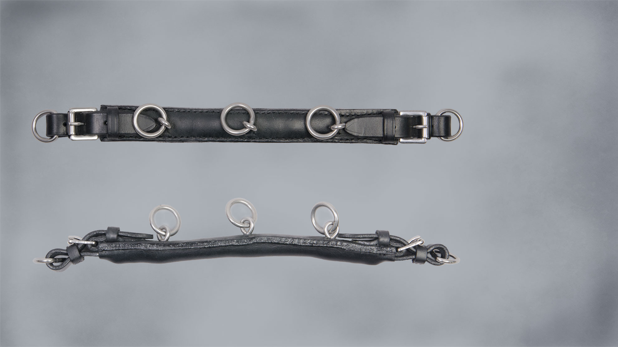 Nasenriemen mit Kette Schwarz Klein ohne Logo