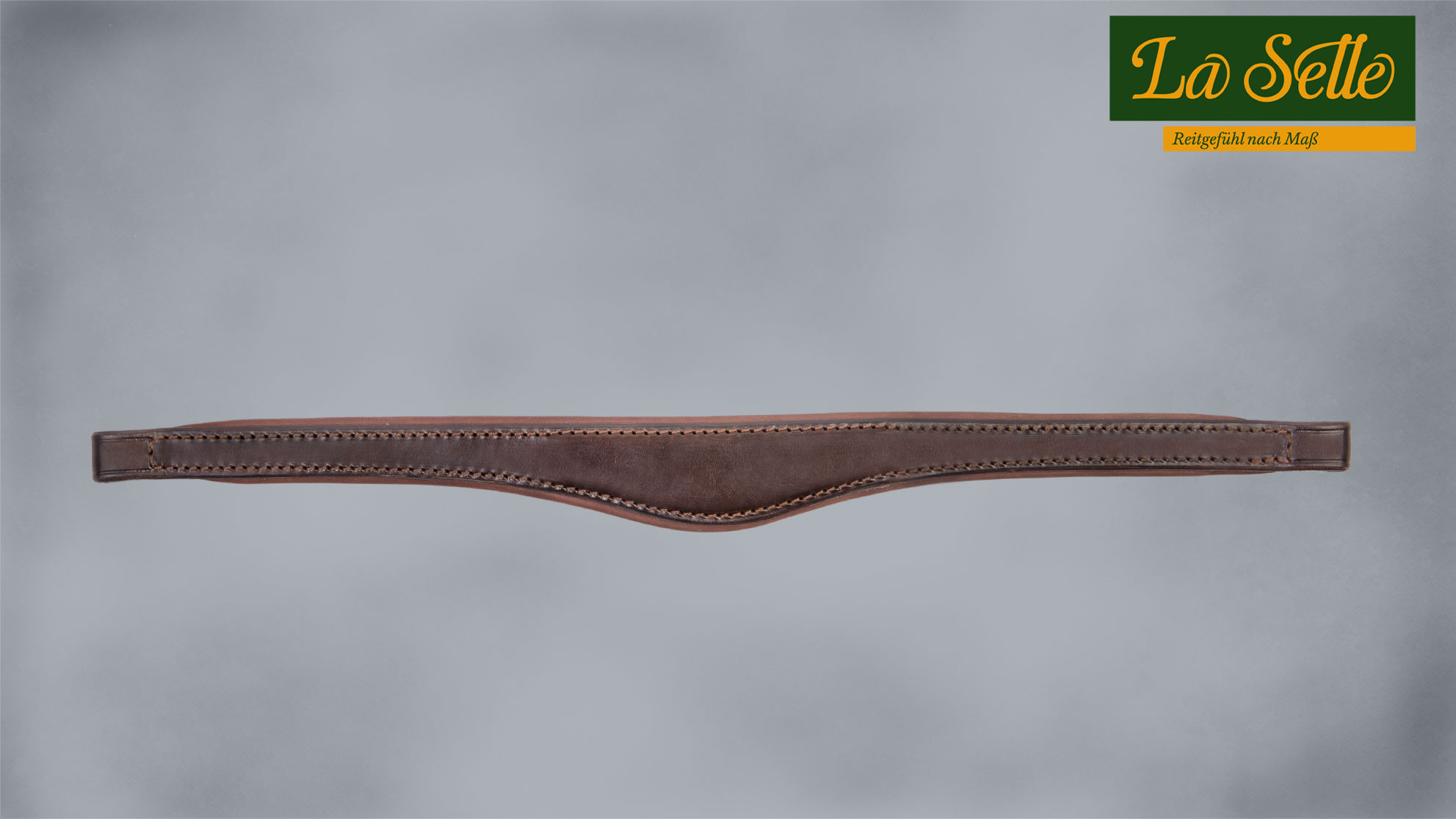 Stirnriemen braun 2 klein mit Logo